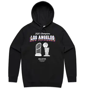 2 Titles - Lakers x Dodgers 2020 Championship Hoodie Sweater - Black All Over