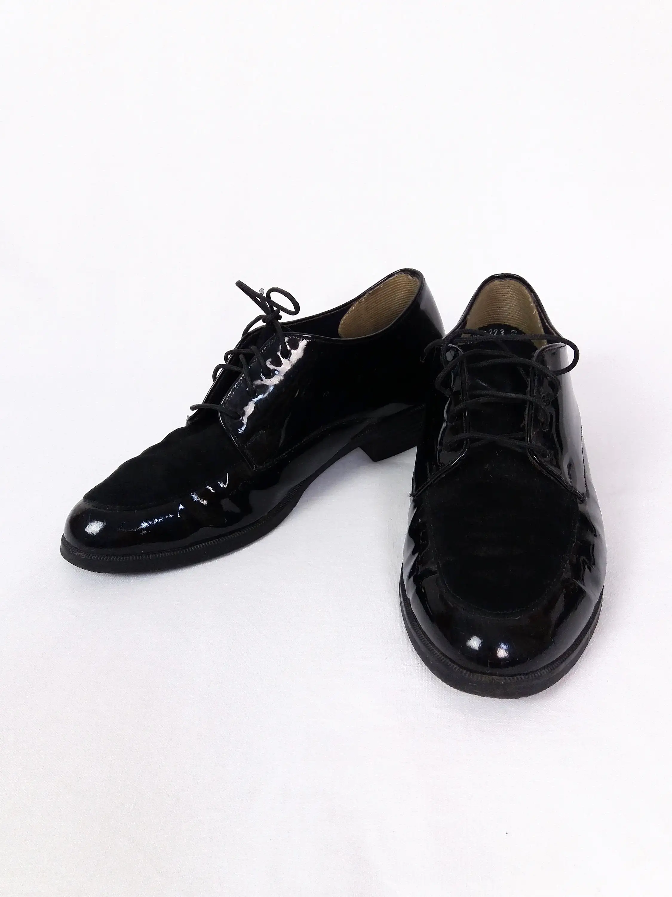 90's MUNRO Sport Shiny Oxford preppy Shoes  -  Size EU 37 / UK 4.5