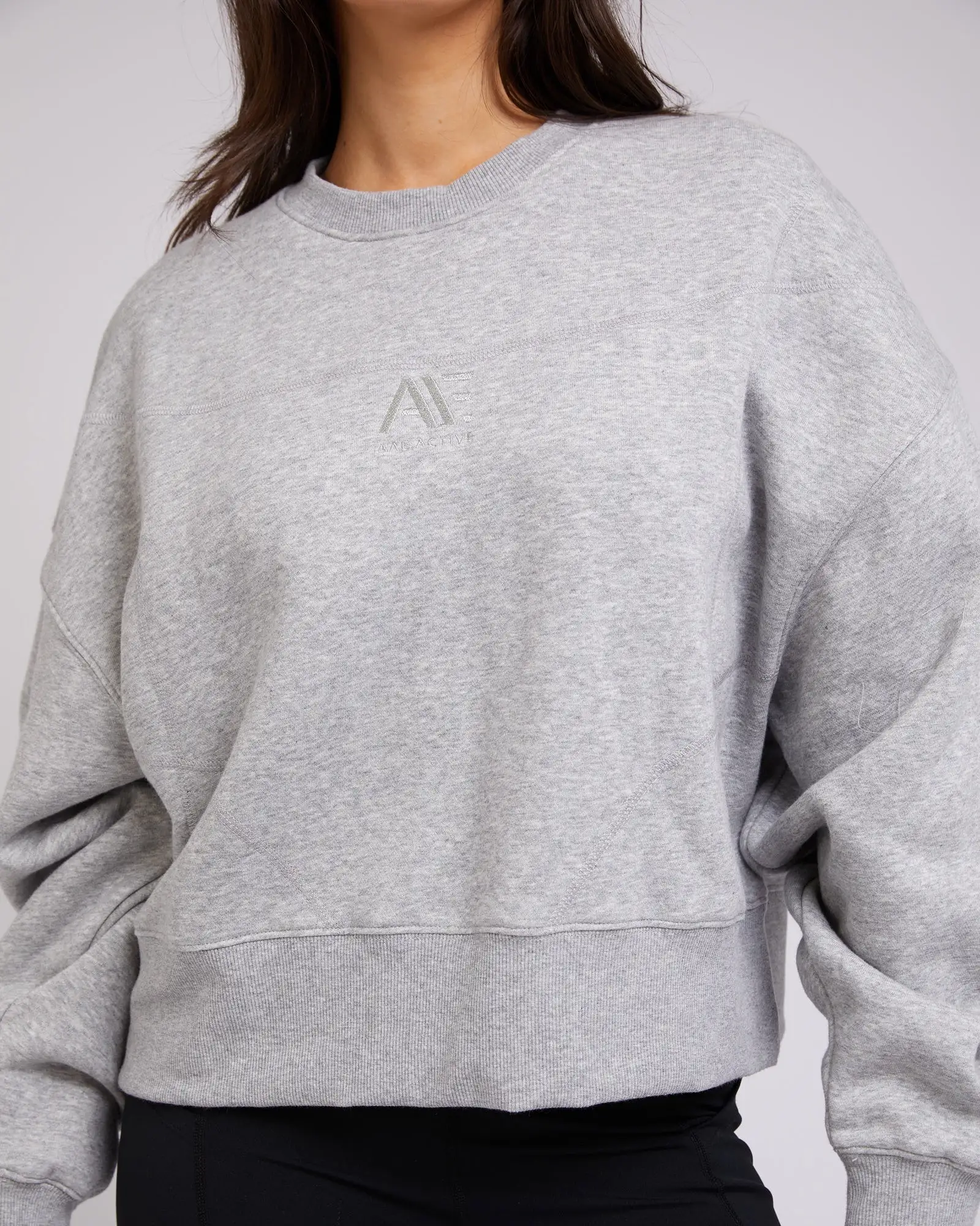 Active Tonal Sweater Grey Marle