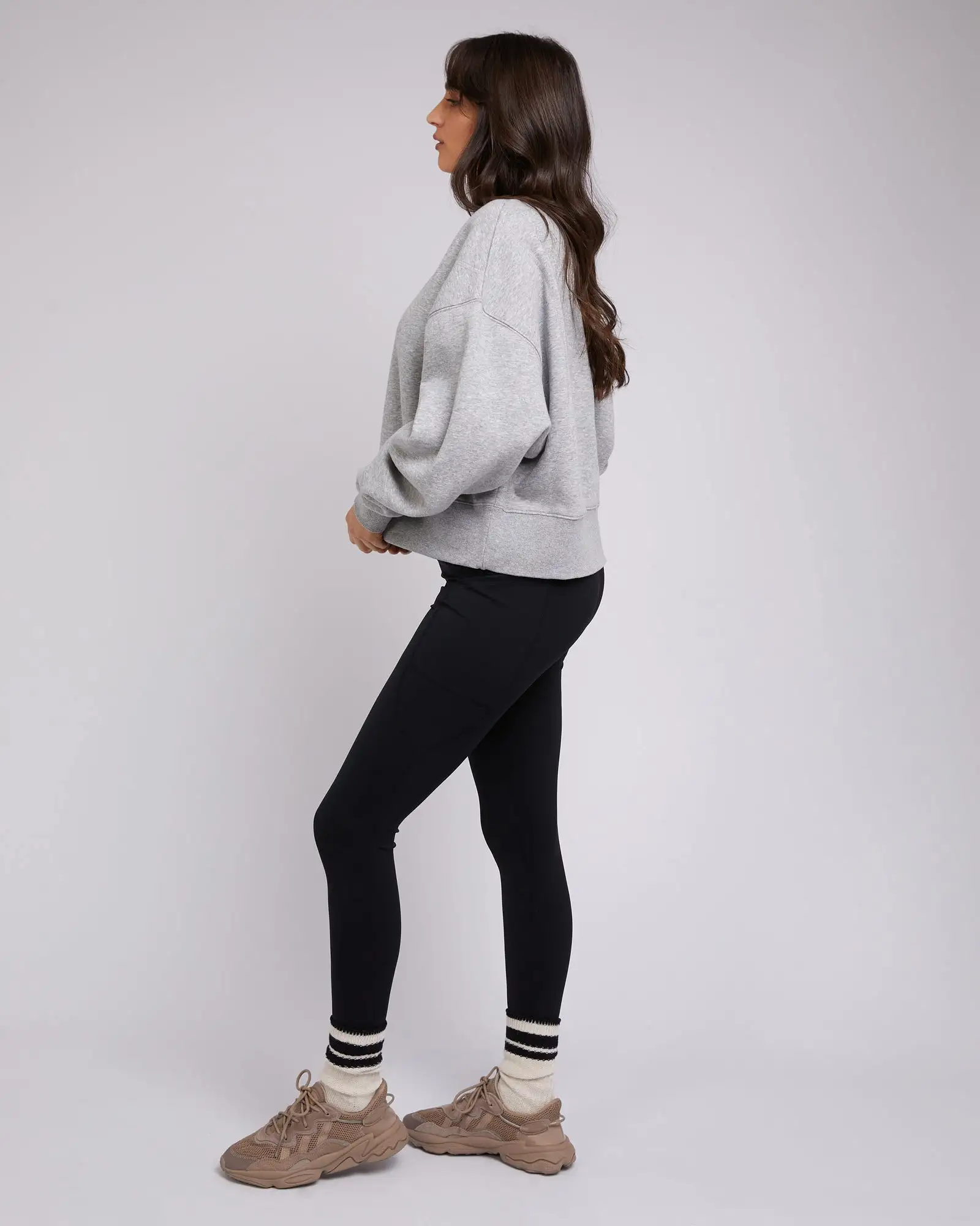 Active Tonal Sweater Grey Marle