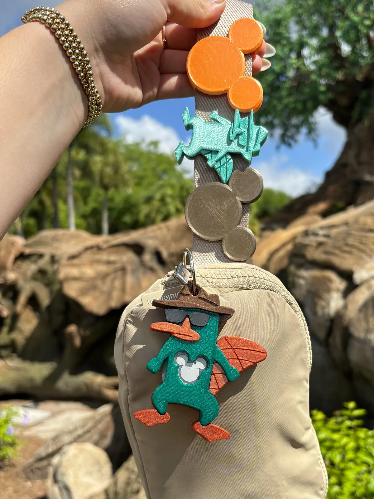 Agent P Belt and Bag Charm