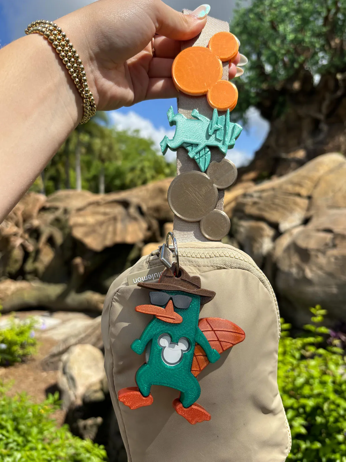 Agent P Belt and Bag Charm