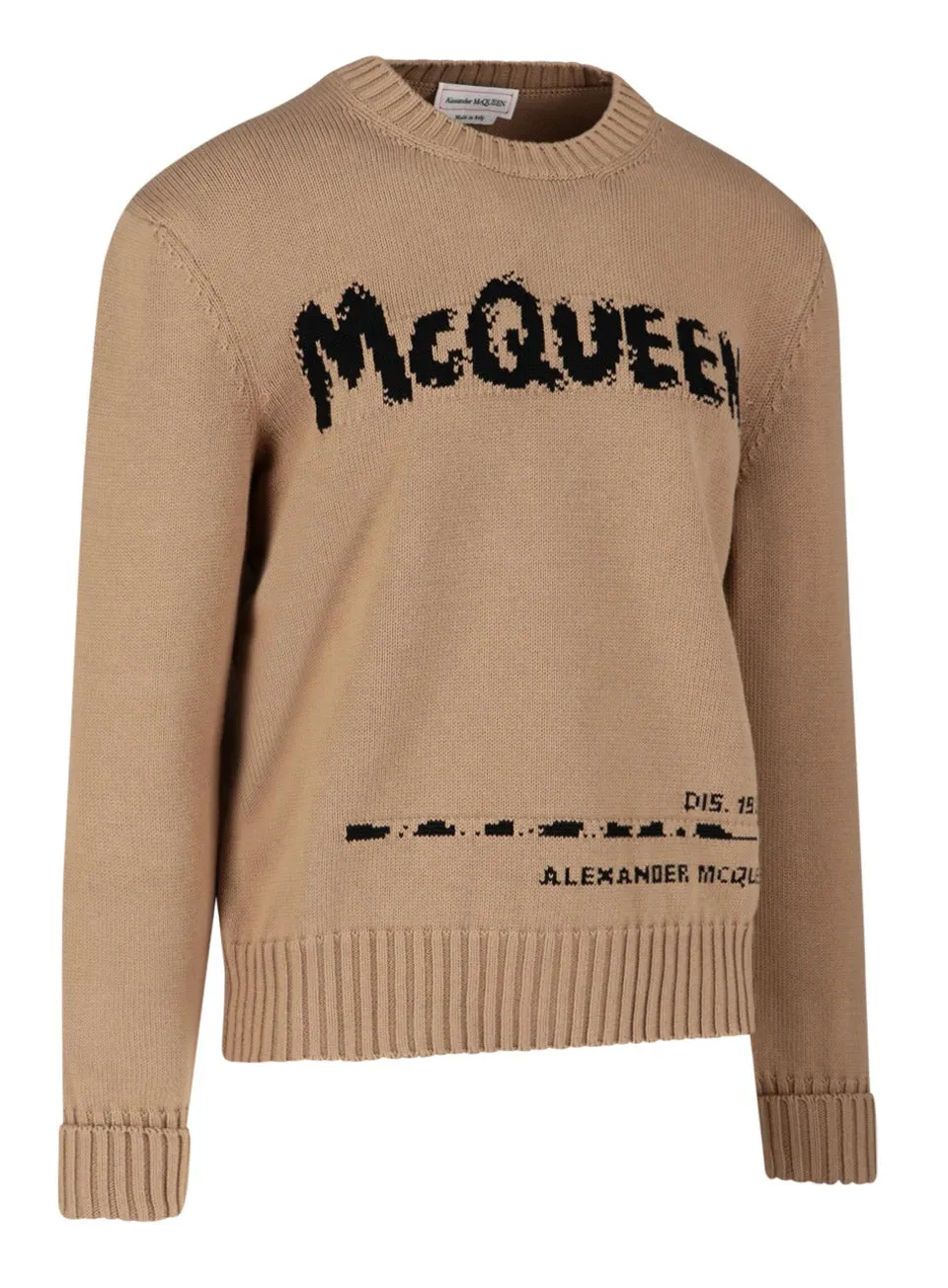 Alexander McQueen Graffiti Logo Intarsia Knit Jumper