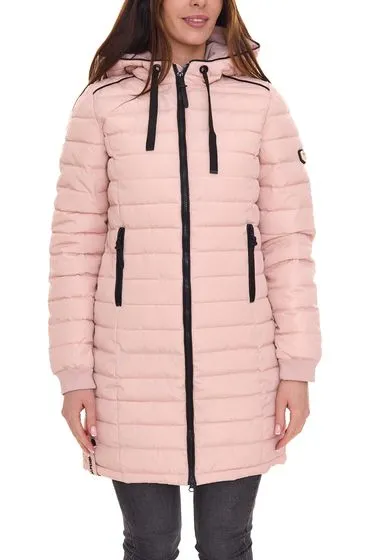 ALPENBLITZ Damen Stepp-Parka mit Kapuze nachhaltiger Winter-Mantel 21743534 Rosa