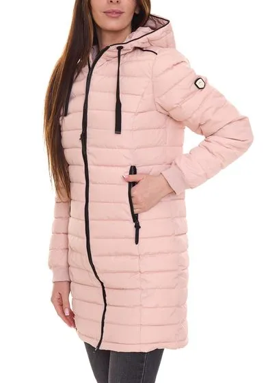 ALPENBLITZ Damen Stepp-Parka mit Kapuze nachhaltiger Winter-Mantel 21743534 Rosa