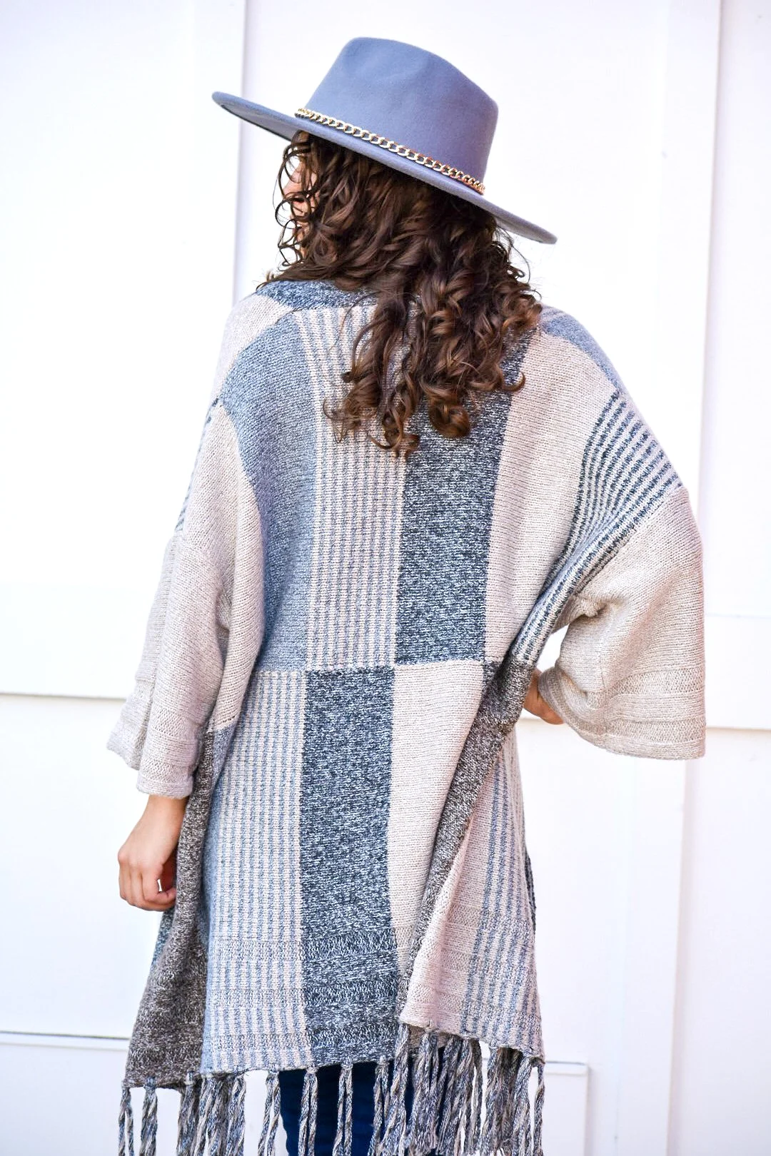 Amazing Grace Color Block Neutral Cardigan