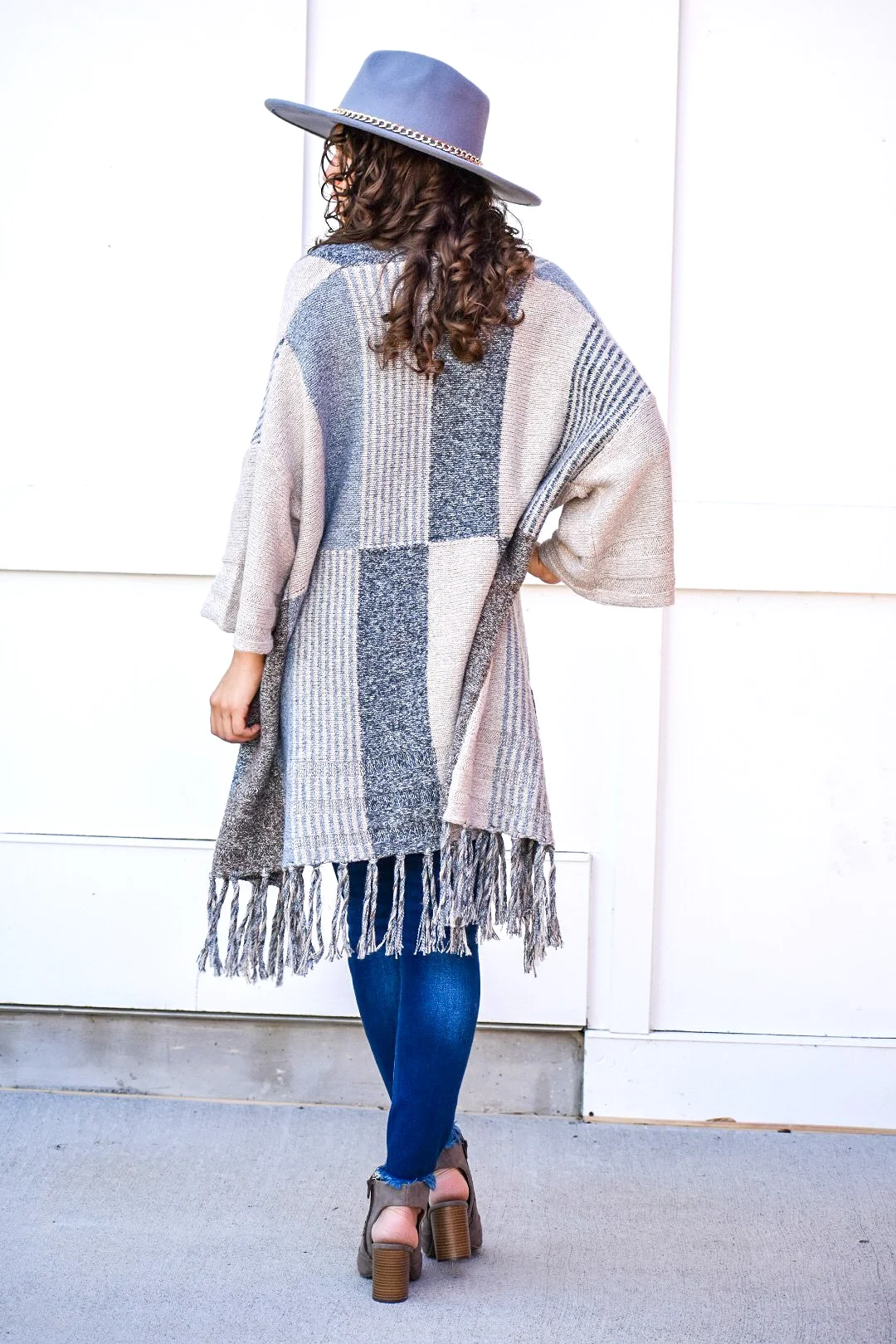 Amazing Grace Color Block Neutral Cardigan