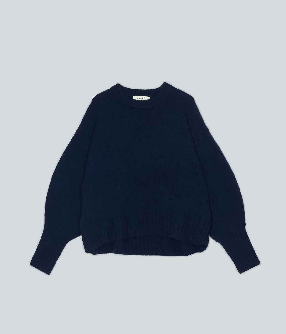 Balloon Sleeve Sweater - Indigo