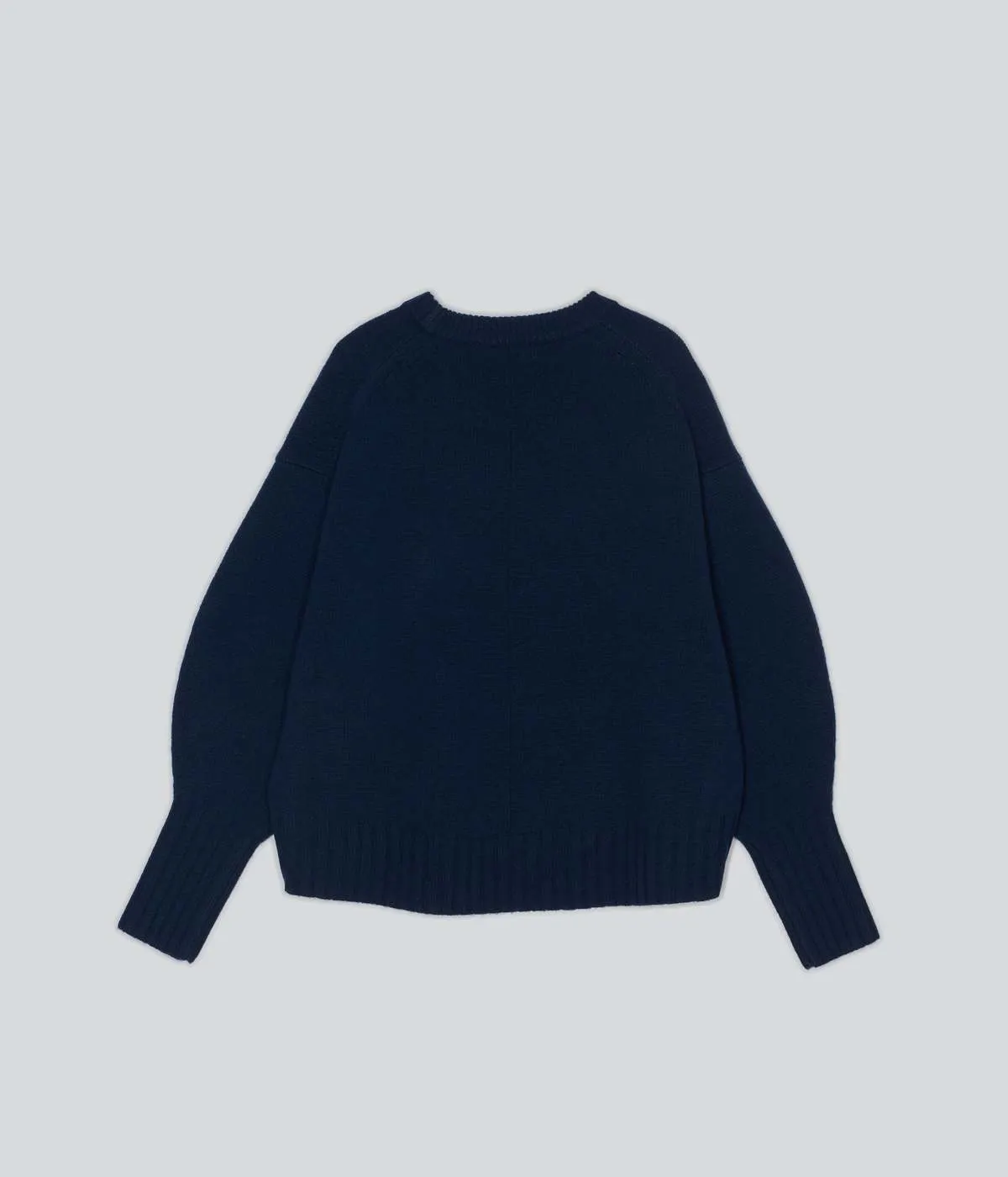 Balloon Sleeve Sweater - Indigo