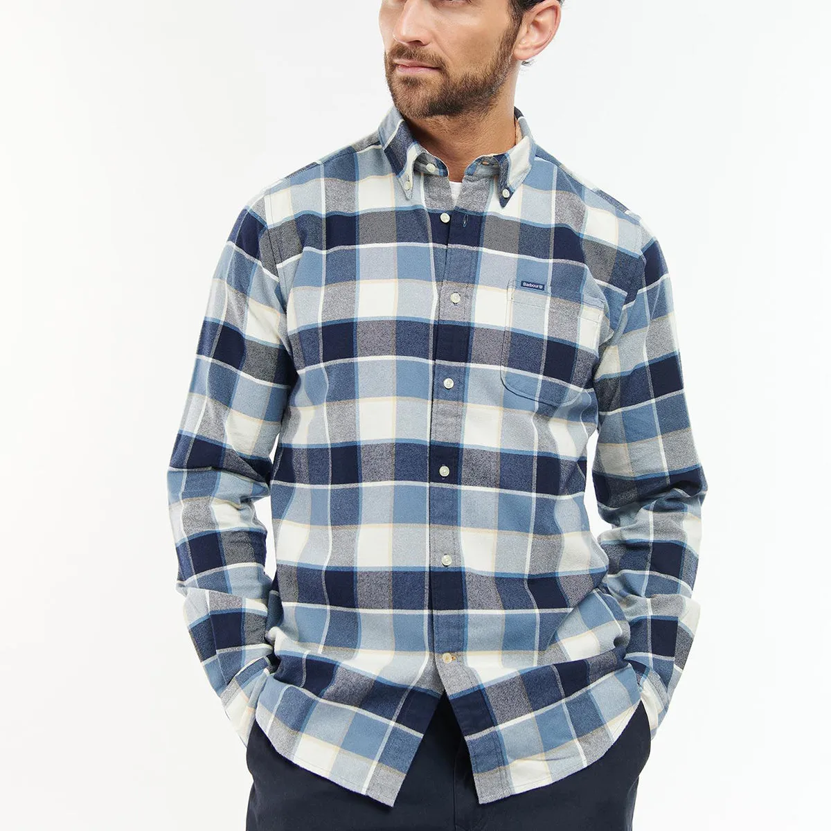 Barbour - Valley Tailored Fit Shirt in Blue