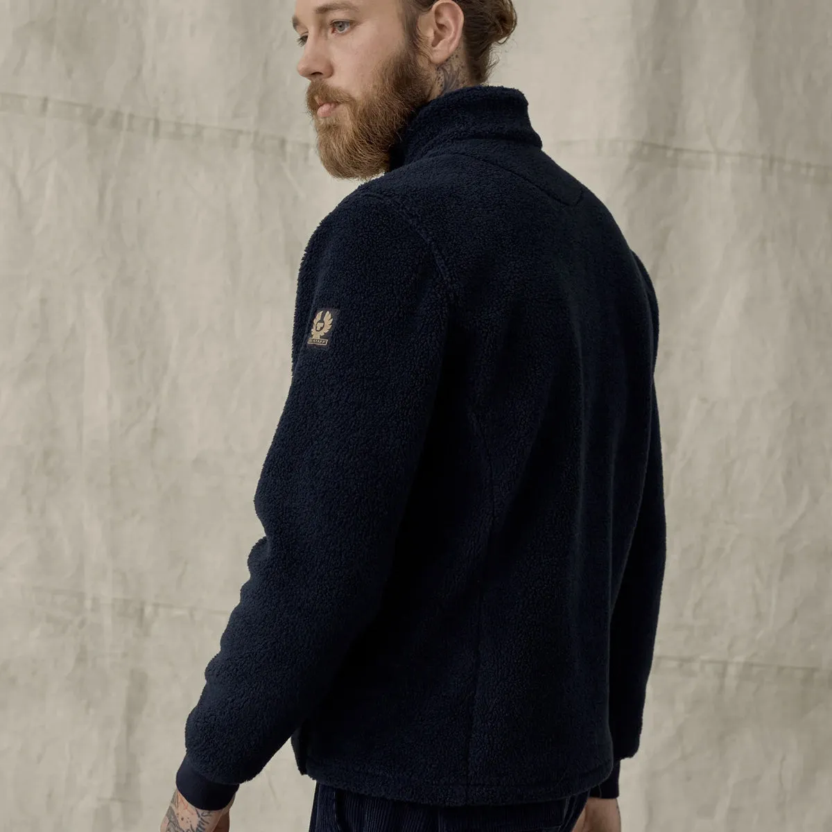 Belstaff - Herne Fleece Zip Through in Navy