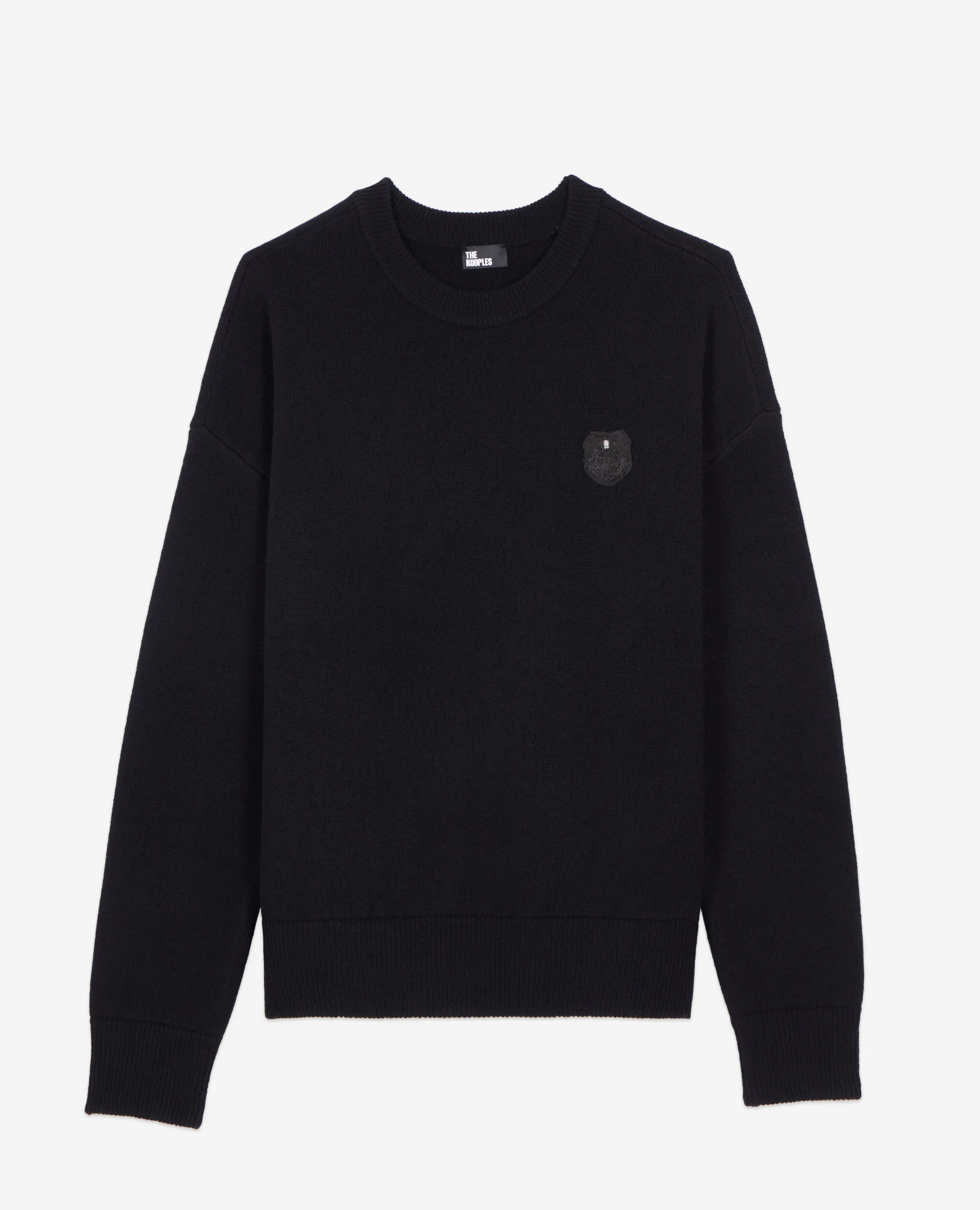 Black wool sweater