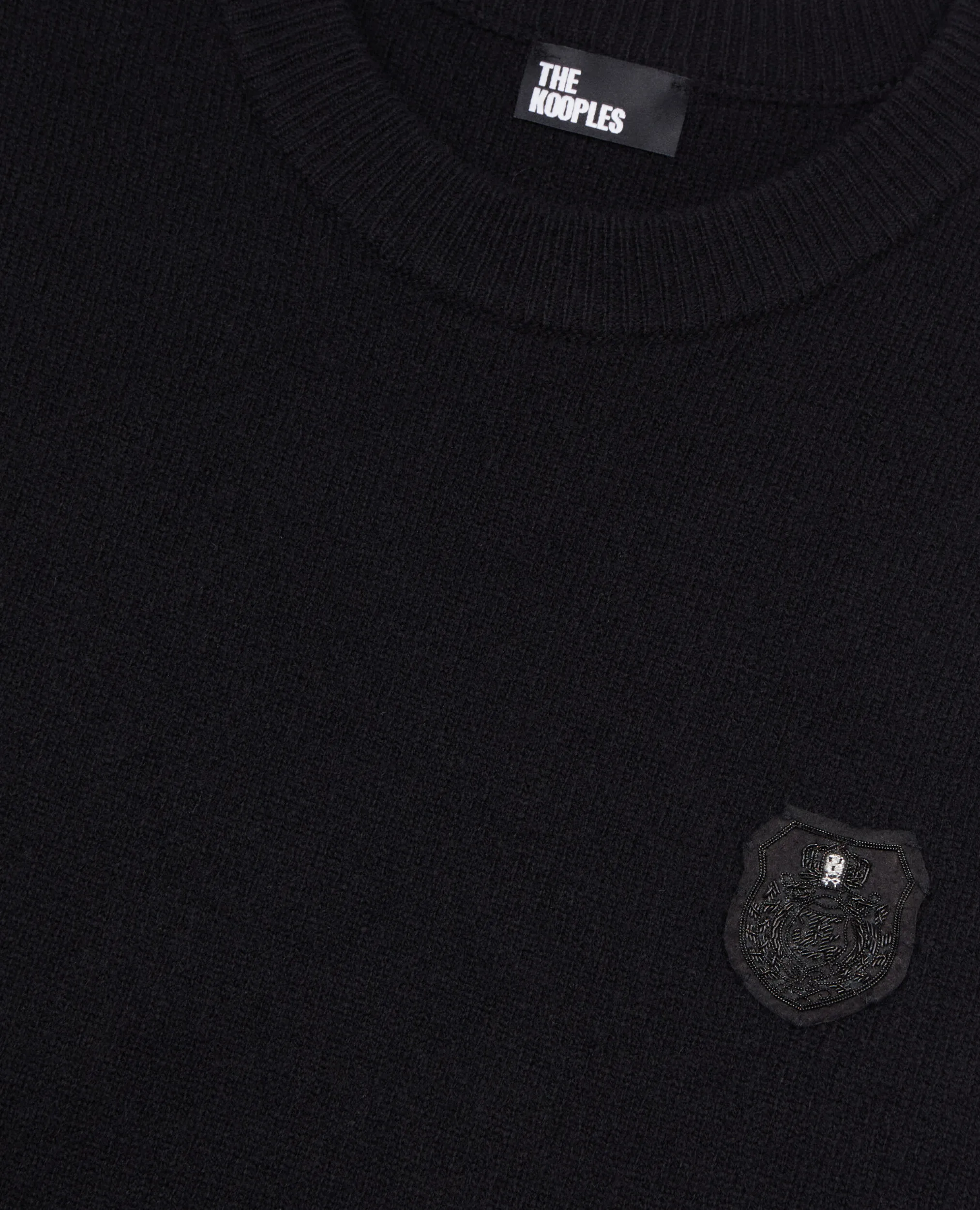 Black wool sweater