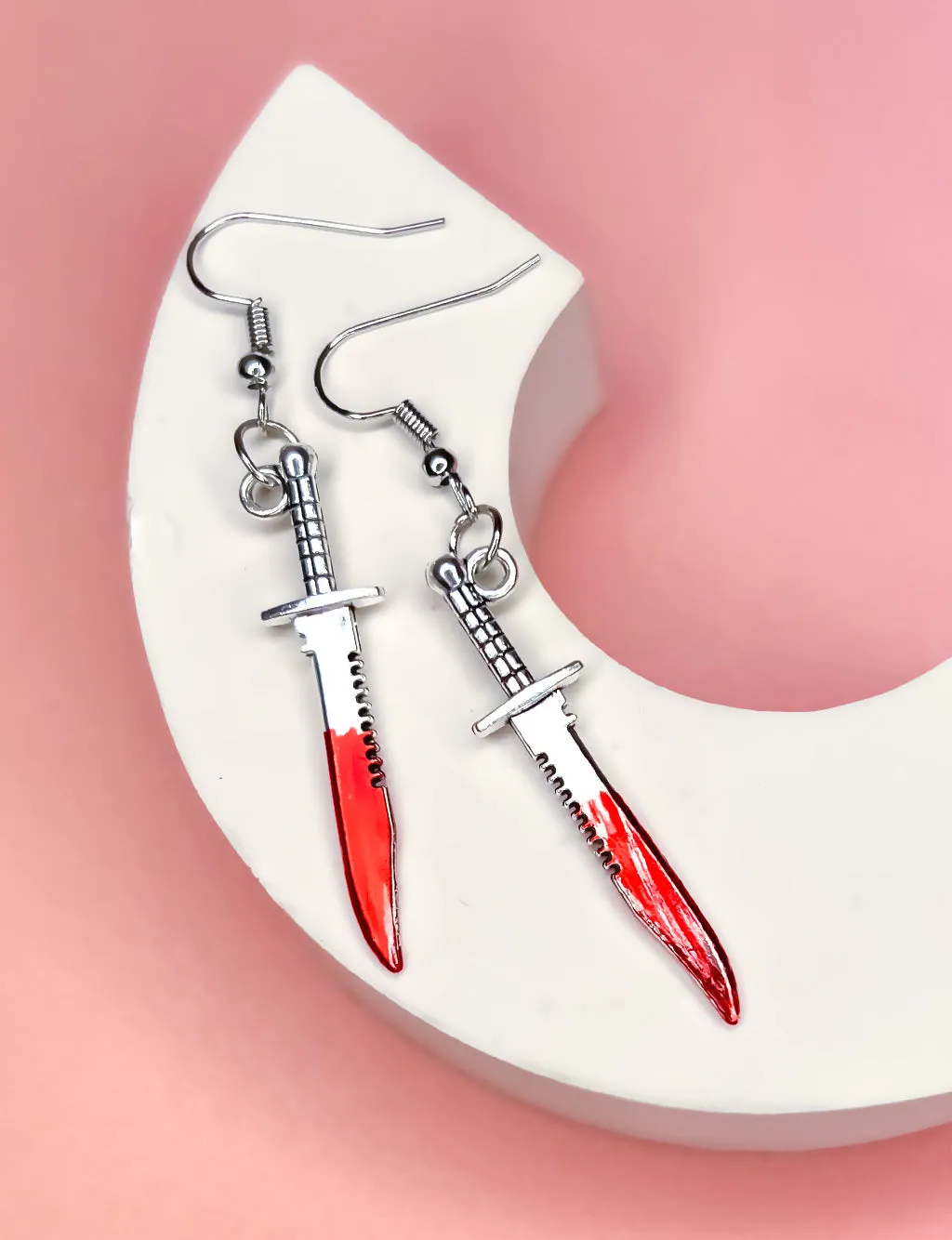 BLOODY DAGGER EARRINGS