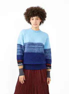 Border Sweater Blue