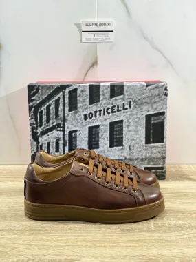 Botticelli Scarpa Uomo Icon Sneaker In Pelle T Moro Luxury Made In Ita