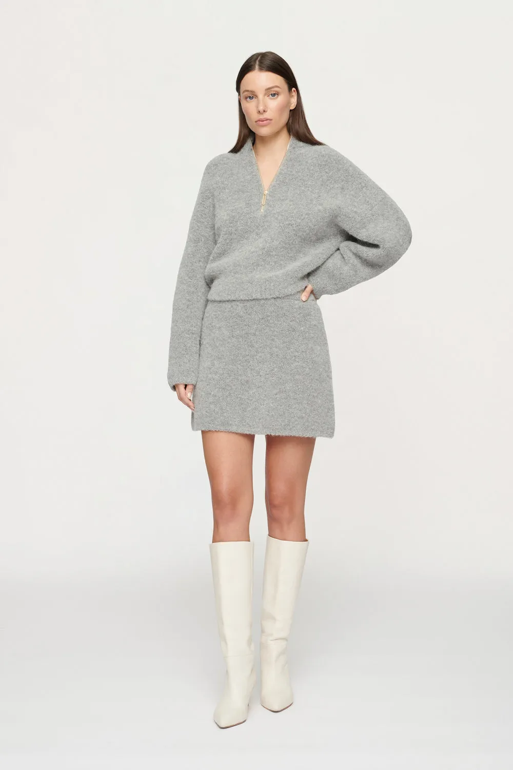 Boyd Boucle Half Zip Sweater