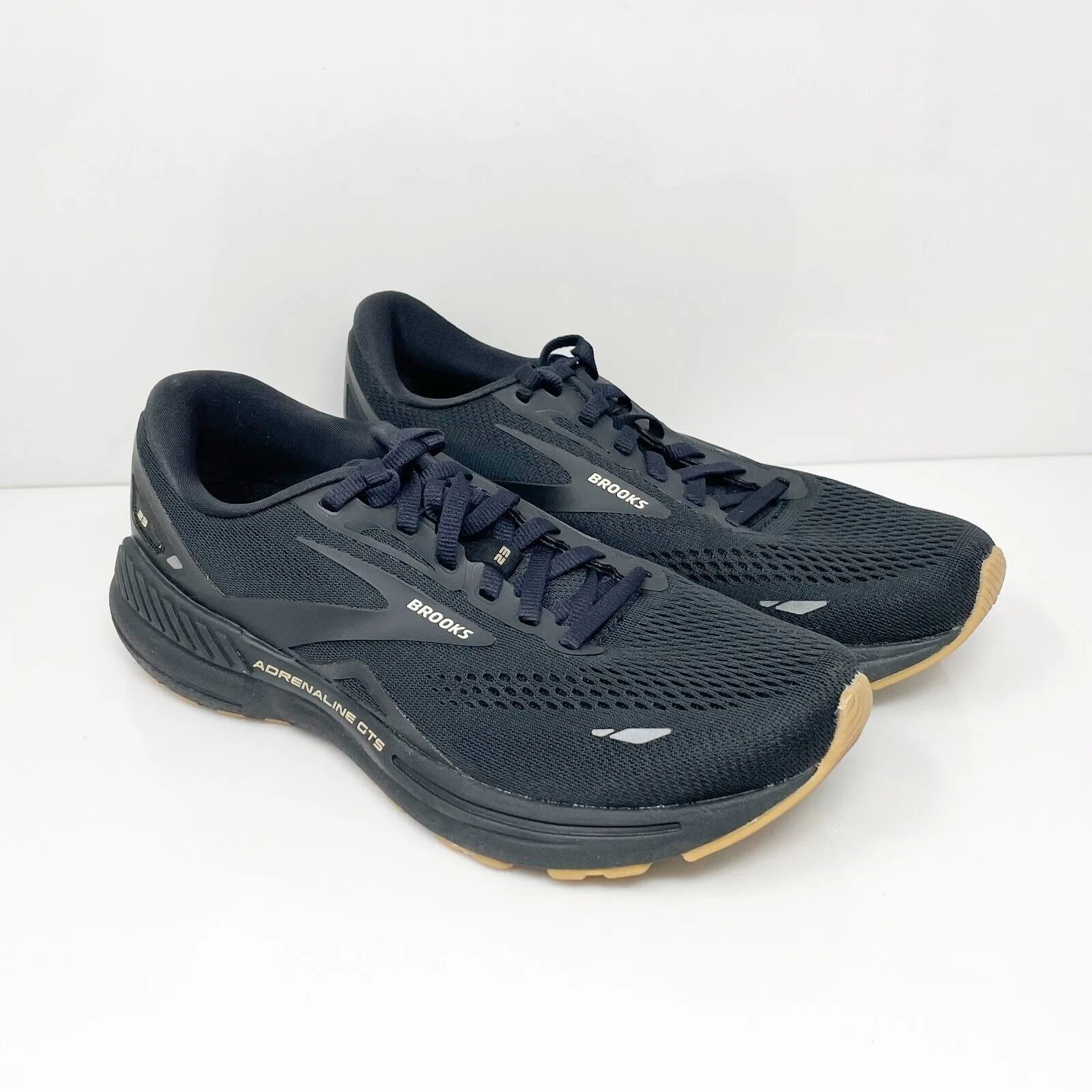 Brooks Womens Adrenaline GTS 23 1203811B056 Black Running Shoes Sneakers Sz 9 B