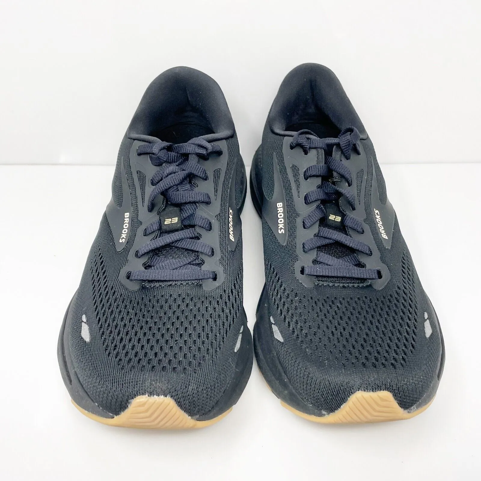 Brooks Womens Adrenaline GTS 23 1203811B056 Black Running Shoes Sneakers Sz 9 B