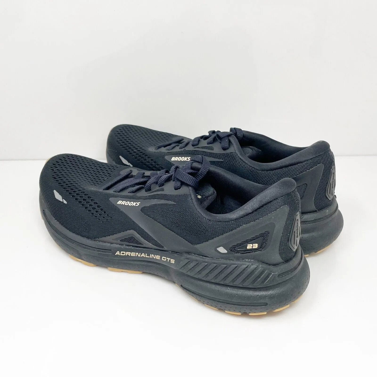 Brooks Womens Adrenaline GTS 23 1203811B056 Black Running Shoes Sneakers Sz 9 B