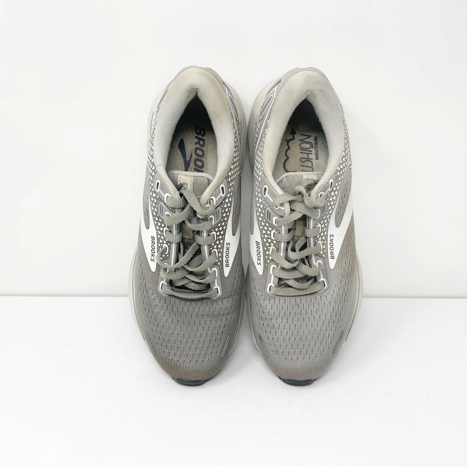 Brooks Womens Ghost 14 1203561B089 Gray Running Shoes Sneakers Size 6 B