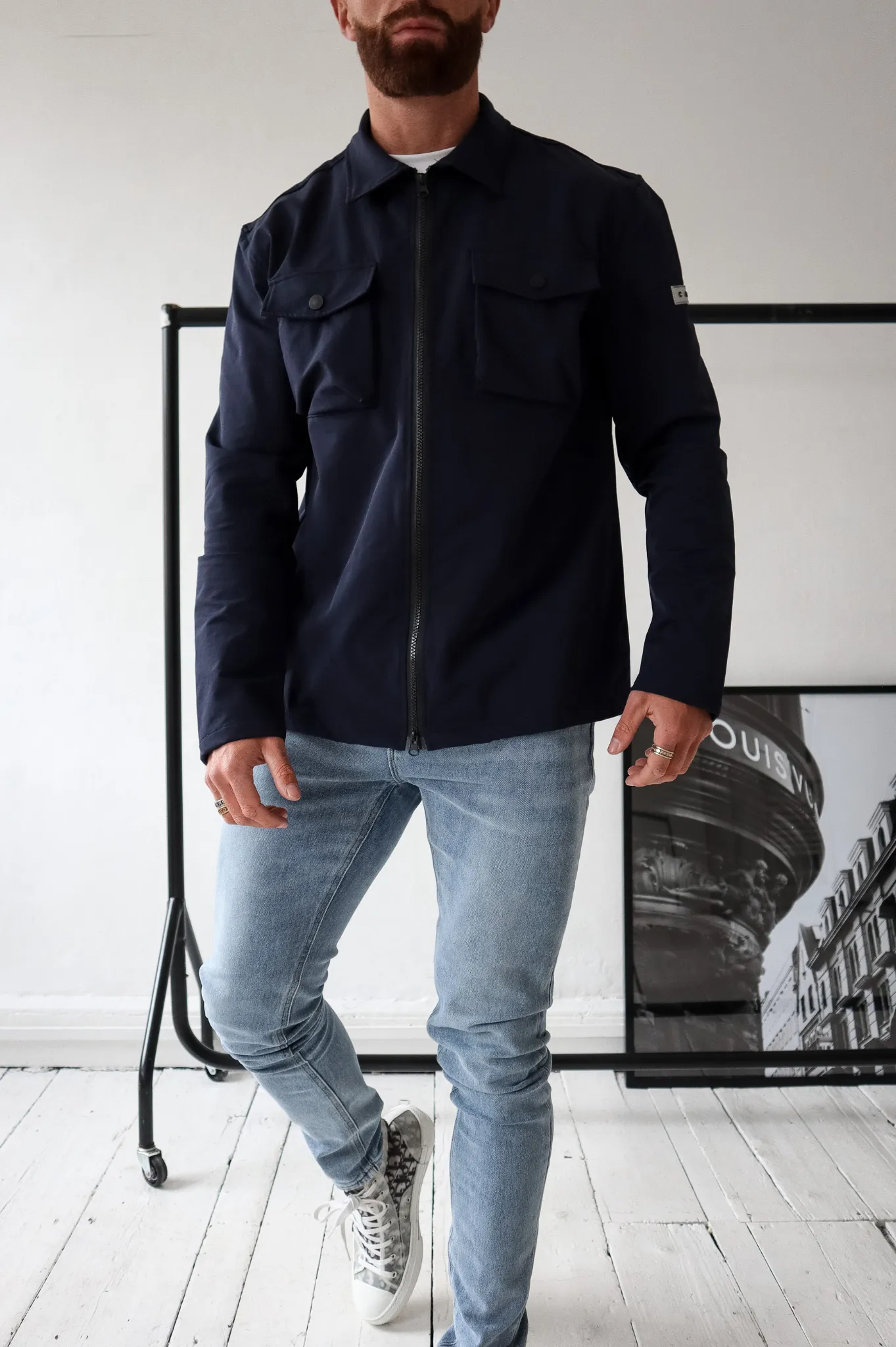 Capo BUTTON Jacket - Navy