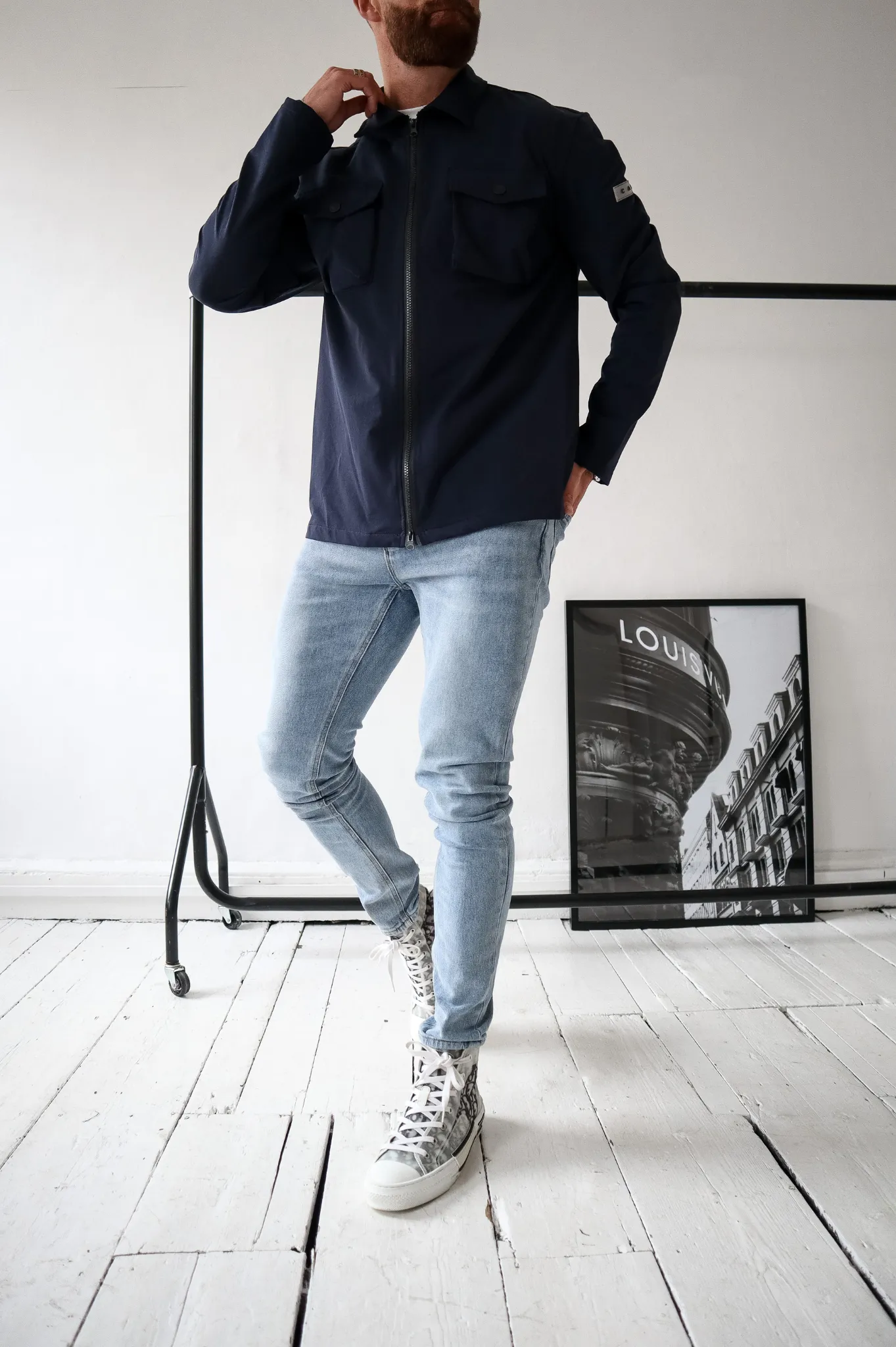 Capo BUTTON Jacket - Navy