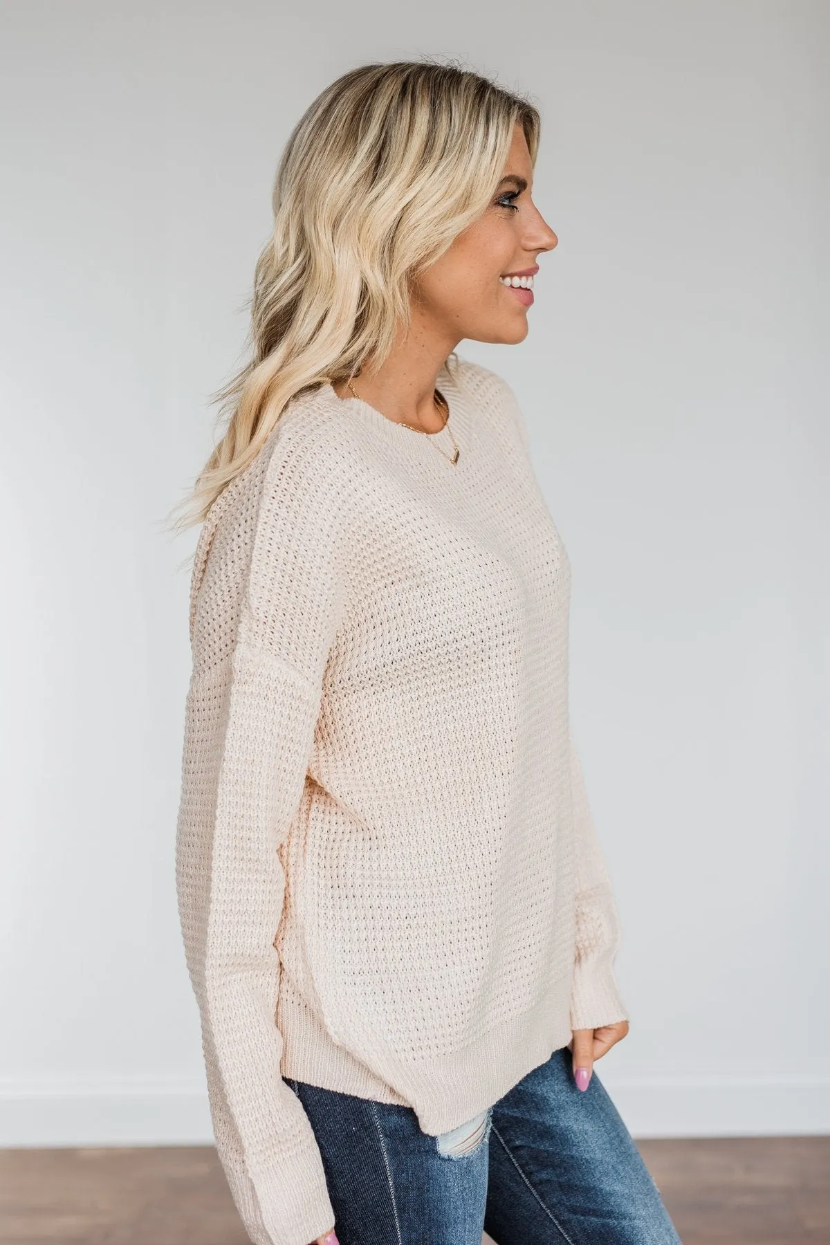 Captivating In Color Knit Sweater- Cream