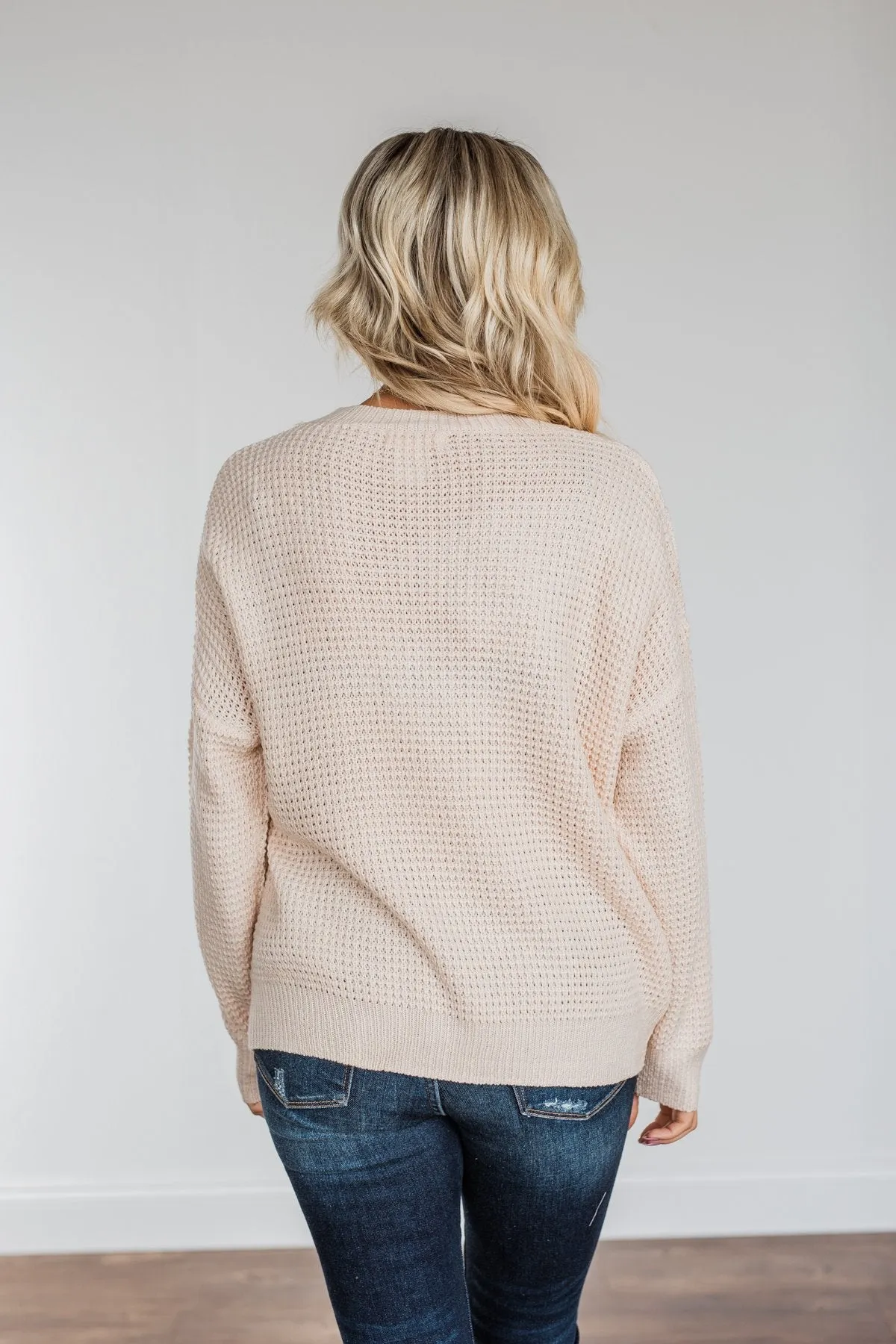 Captivating In Color Knit Sweater- Cream