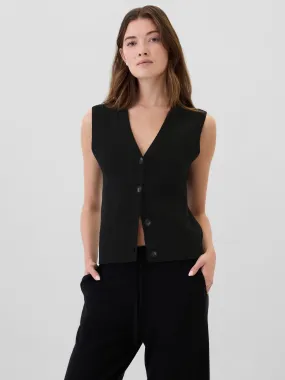 CashSoft Ribbed Sweater Vest