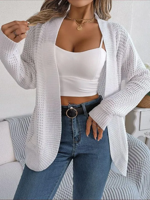 Casual Pocket Women Knitted Cardigan Sweater