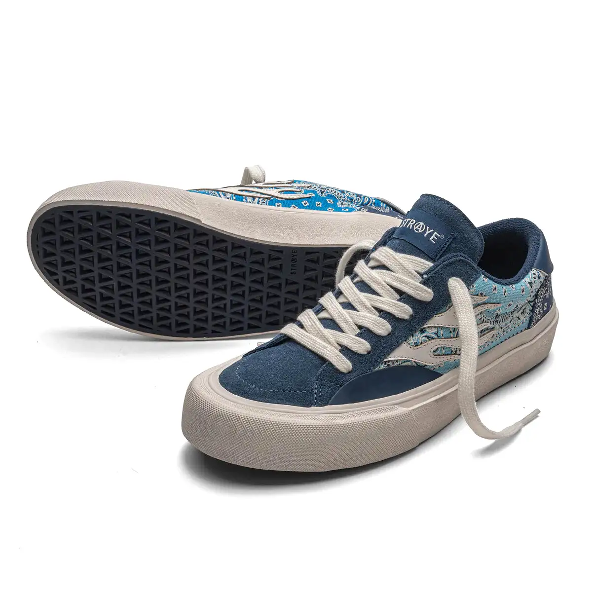 CHAUSSURES STRAYE LOGAN BLUE BANDANA