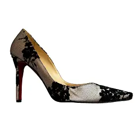 Christian Louboutin Lace Court Shoe Heels 40