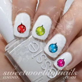 Christmas Nail Art Ornaments Nail Water Decals Water Slides