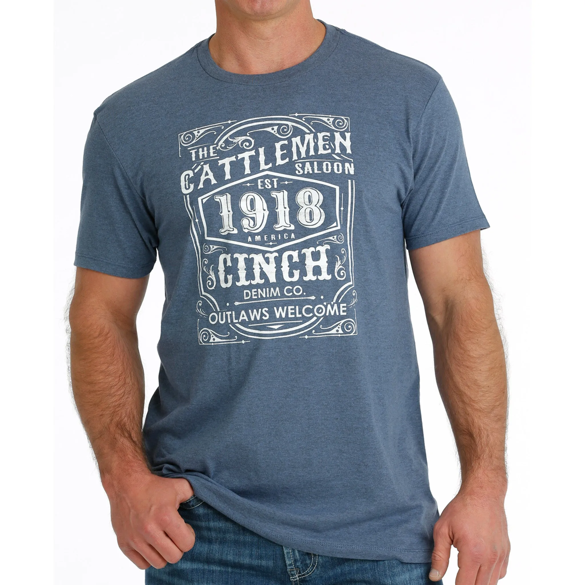 Cinch Men's Blue Cattlemen Cinch Tee