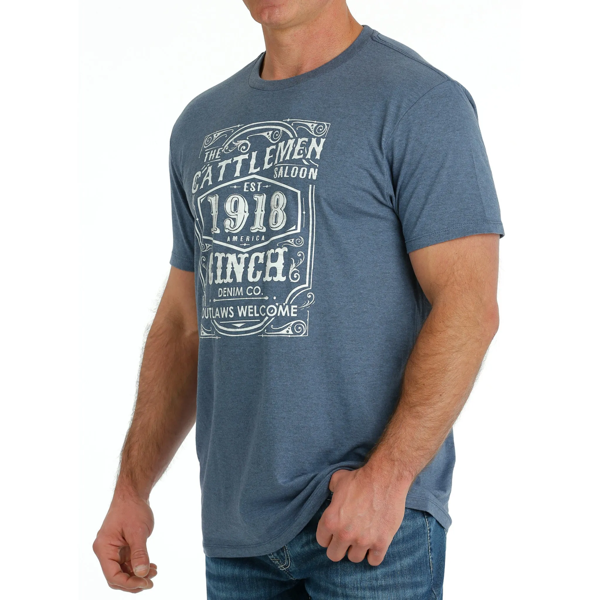 Cinch Men's Blue Cattlemen Cinch Tee