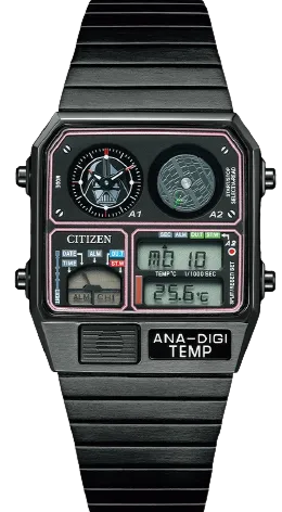 Citizen Retro Analog-Digital X Star Wars Record Label ANA-DIGI Temp JDM Limited Edition DARTH VADER JG2115-57E