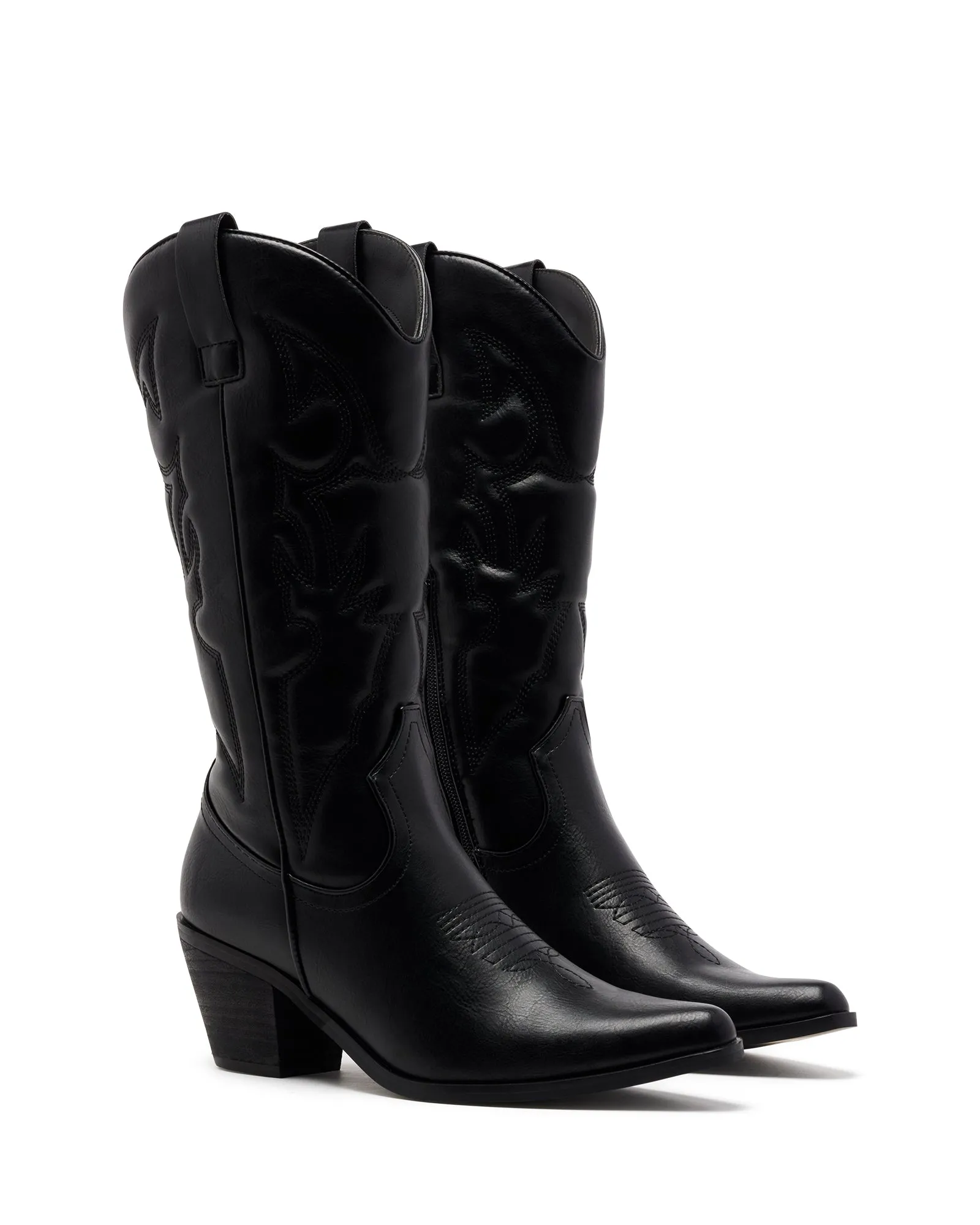 Clayton Western Boot Black - PRE ORDER DUE FOR DISPATCH 1 JAN