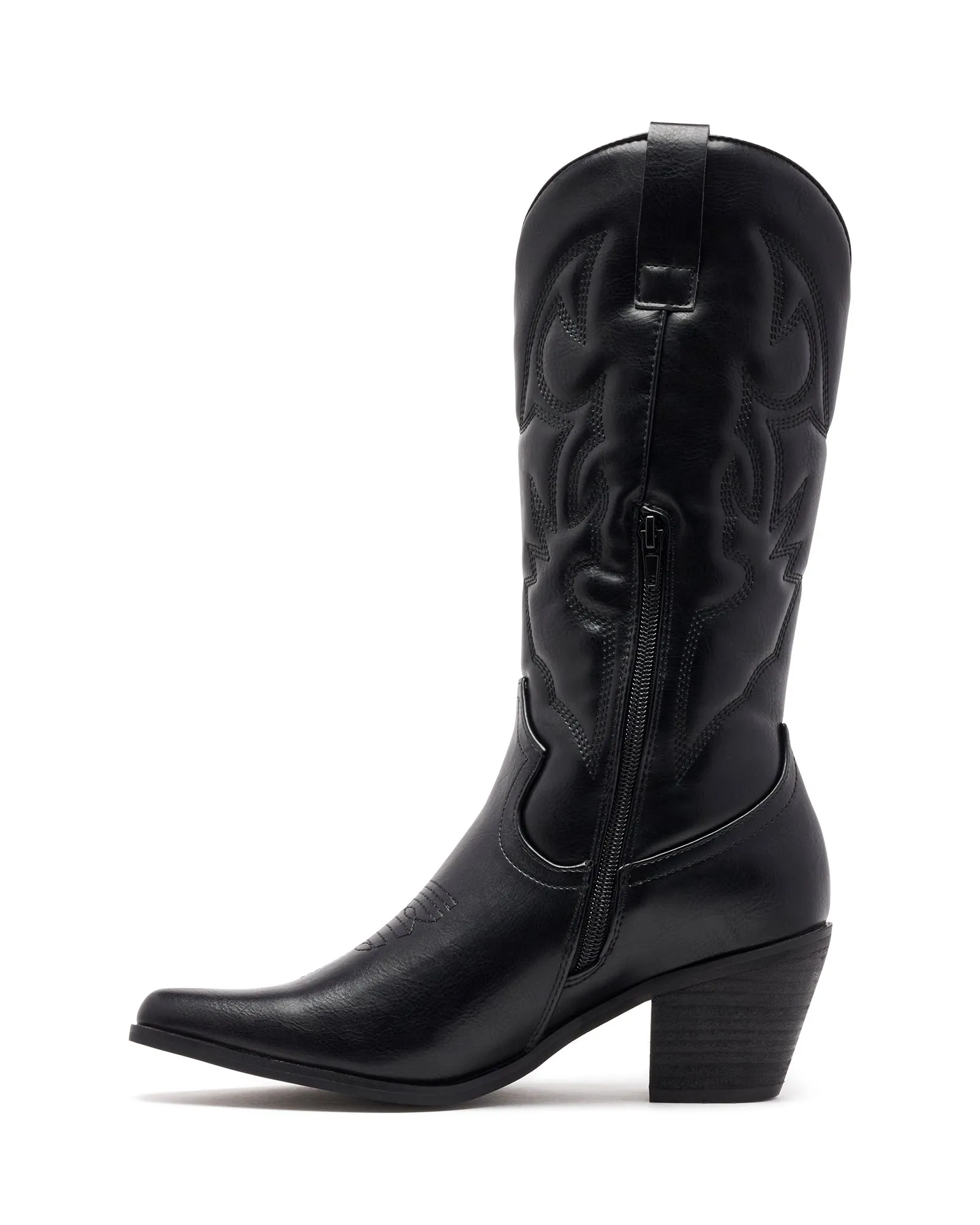 Clayton Western Boot Black - PRE ORDER DUE FOR DISPATCH 1 JAN