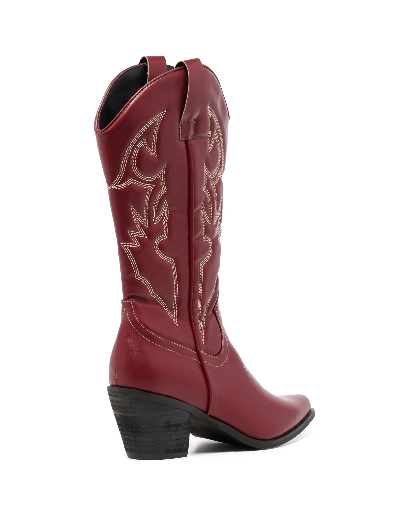 Clayton Western Boot Cherry - PRE ORDER DUE FOR DISPATCH 1 JANUARY