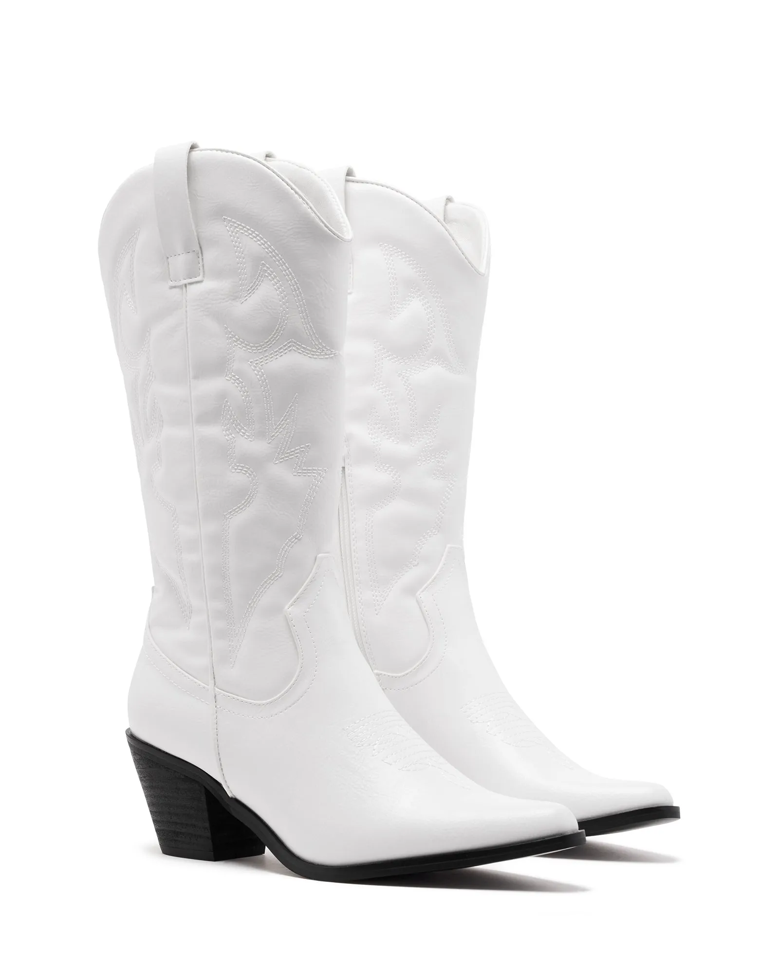 Clayton Western Boot White - PRE ORDER DUE FOR DISPATCH 1 JAN