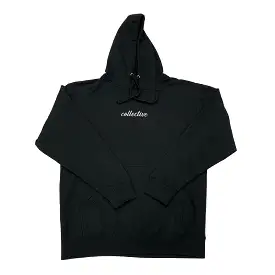 Collective Expectations Embroidered Black Pullover Hoodie Sweater