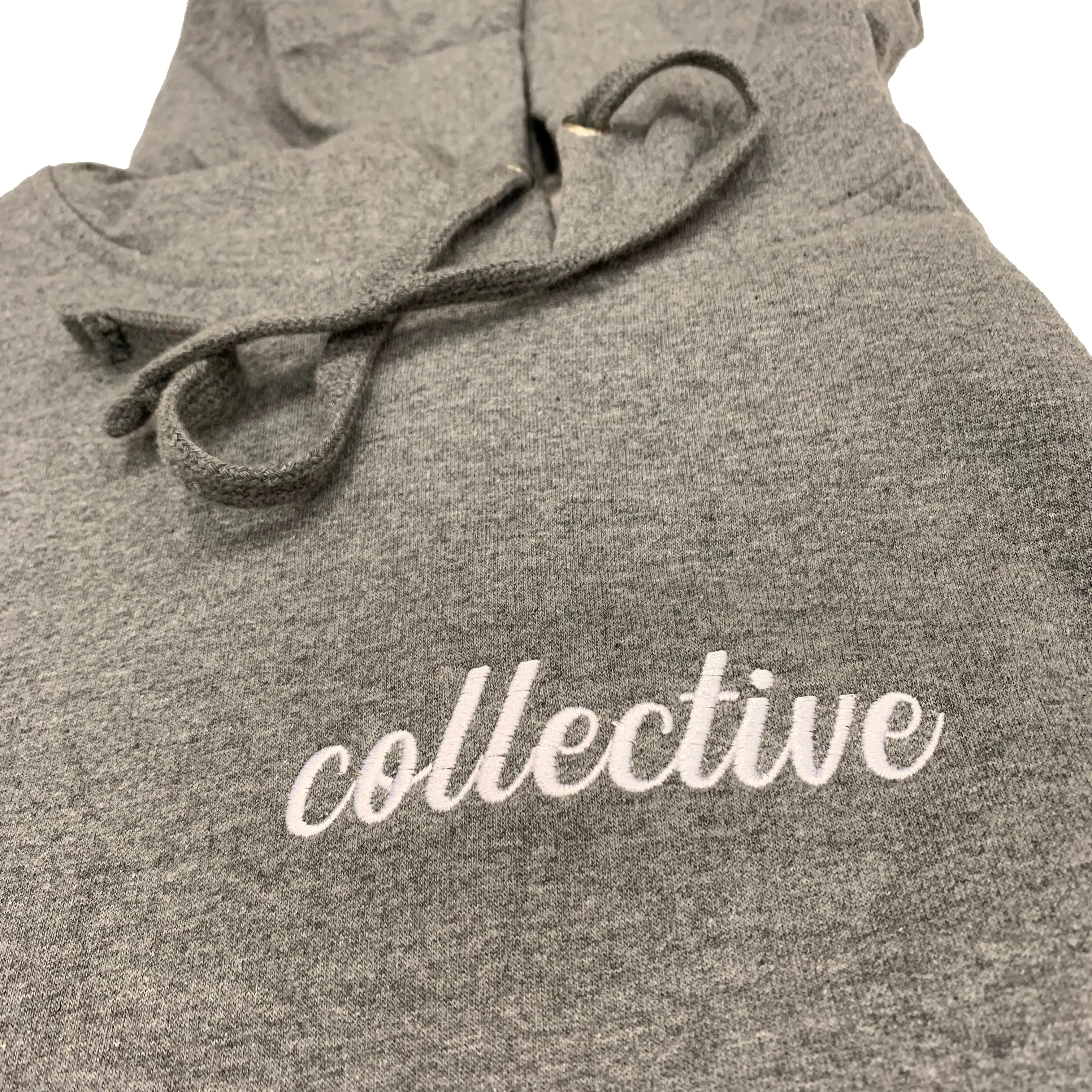 Collective Expectations Embroidered Heather Pullover Hoodie Sweater