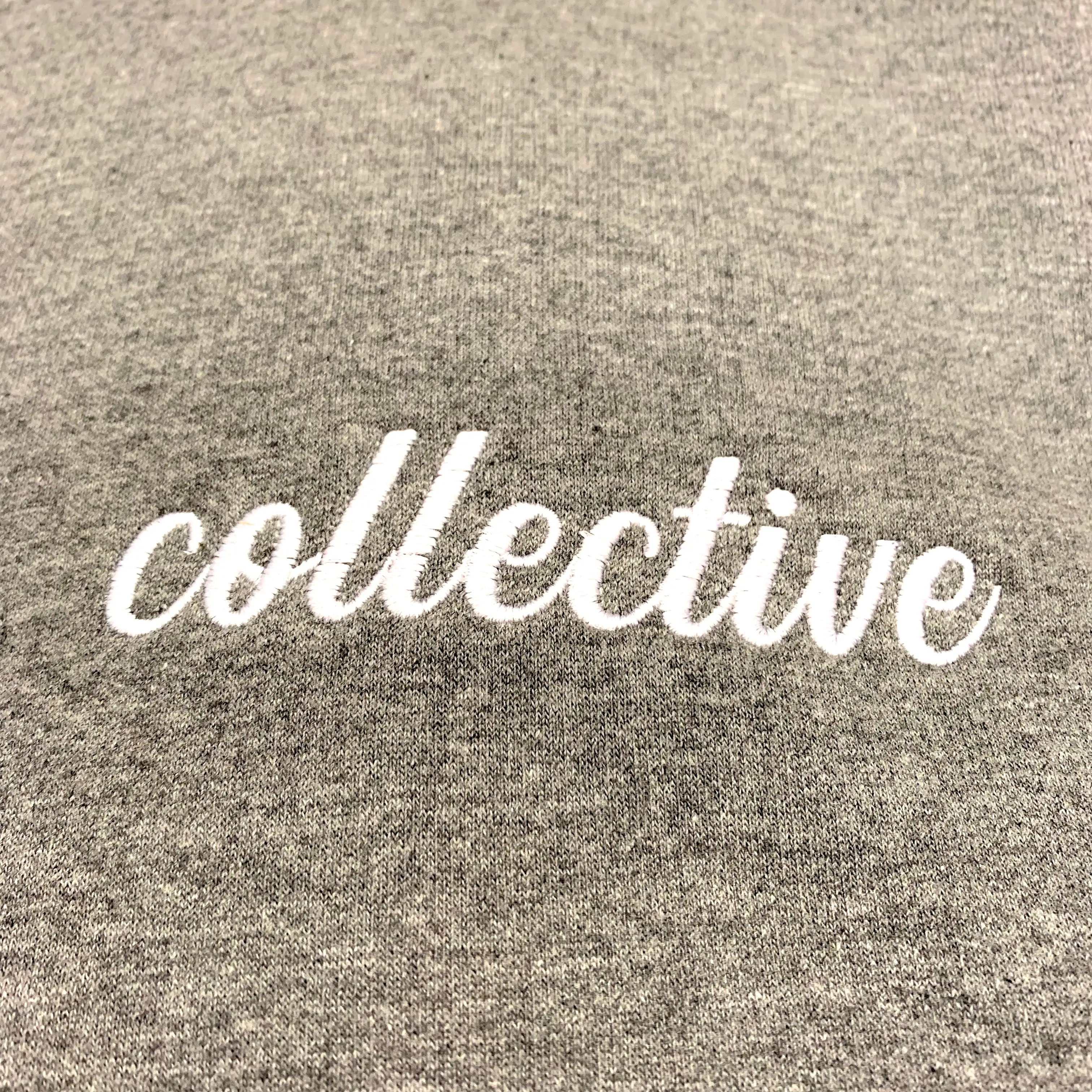 Collective Expectations Embroidered Heather Pullover Hoodie Sweater