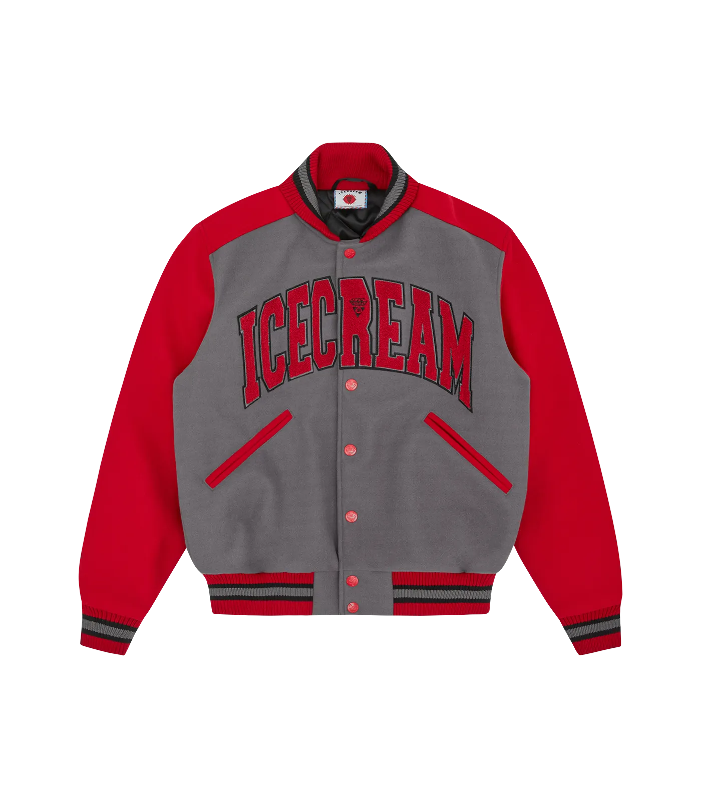 COLLEGE VARSITY JACKET - RED