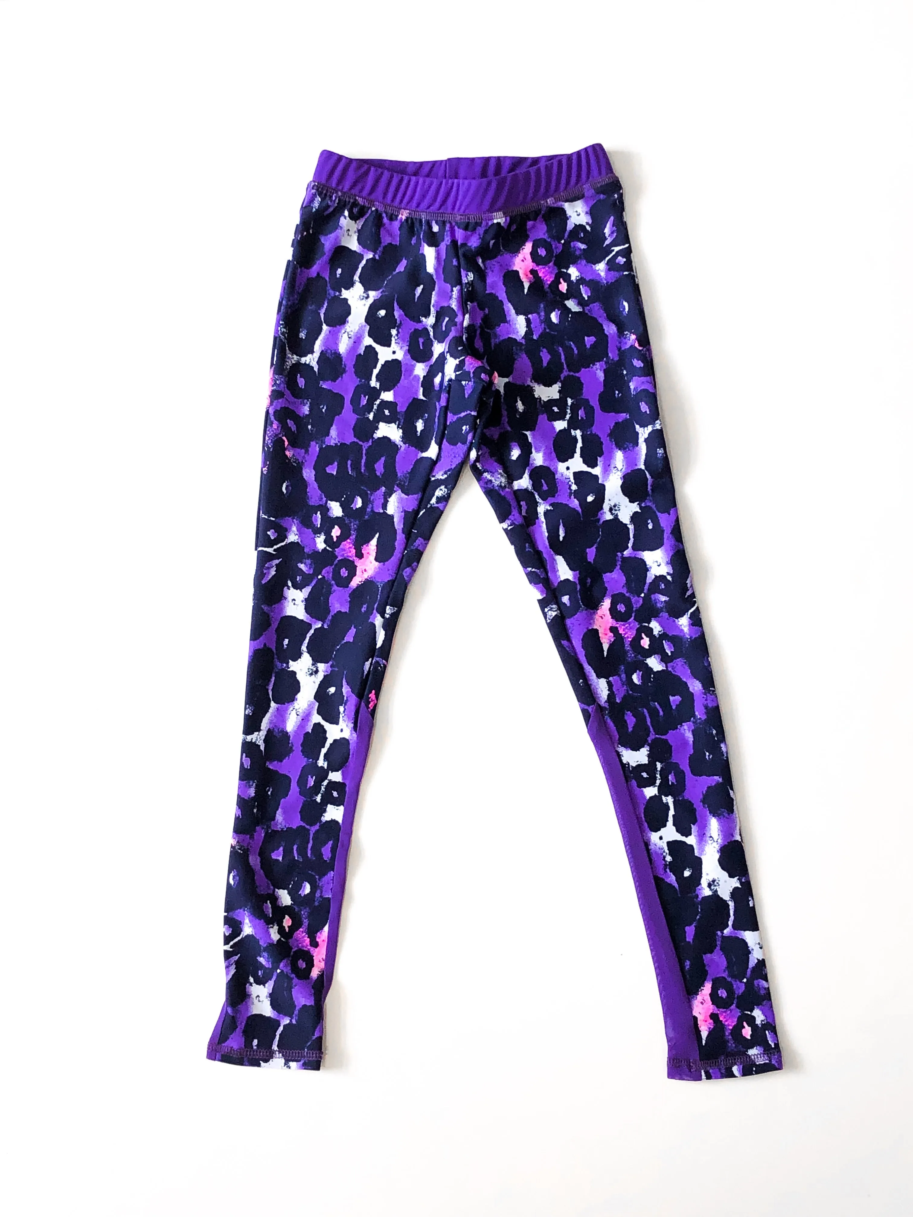 Cool Cat Legging With Mesh Back Purple