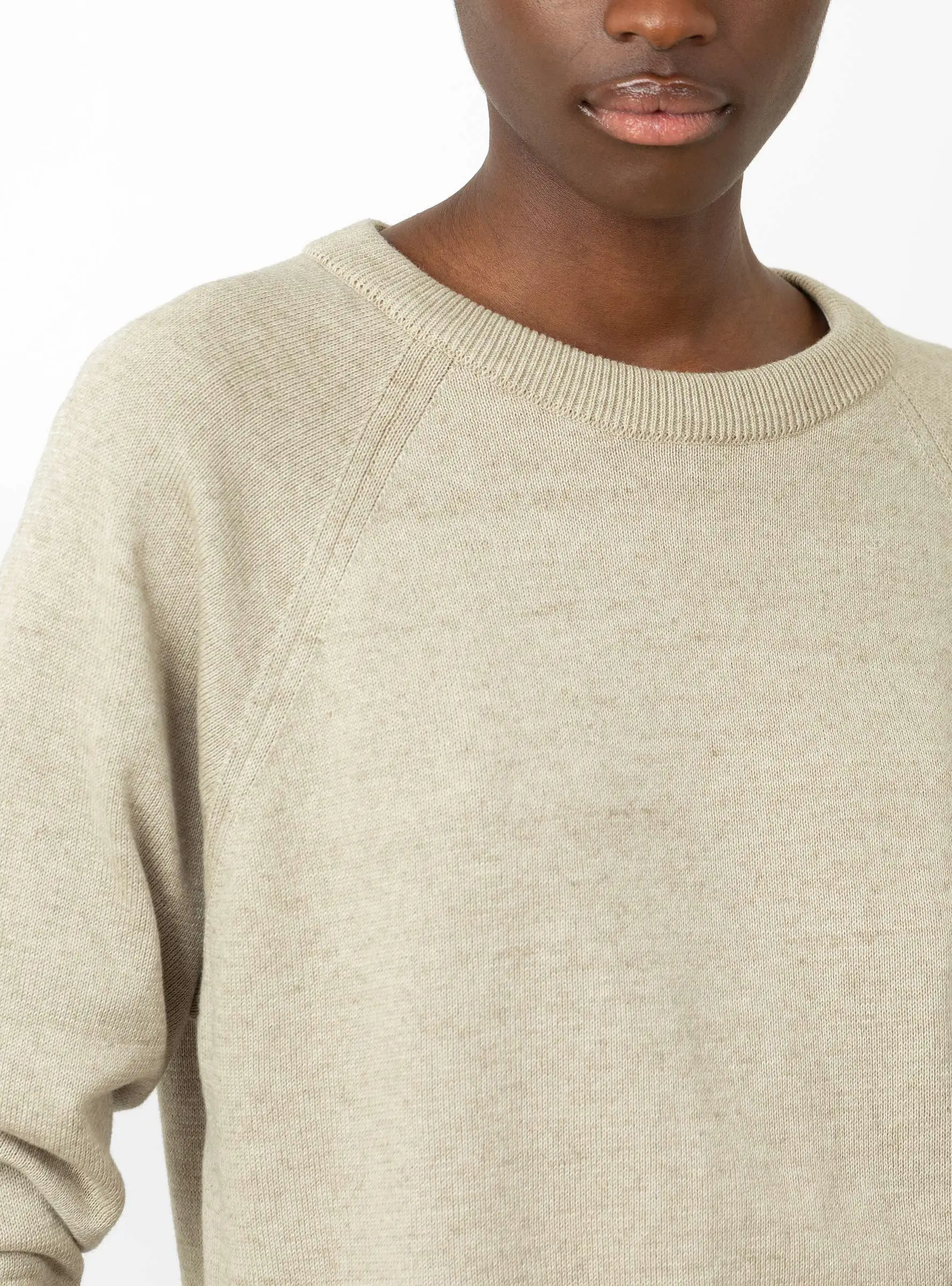 Cotton Cashmere Sweater Beige