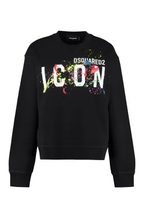 Dsquared2 Paint-Splatter Effect Crewneck Sweater