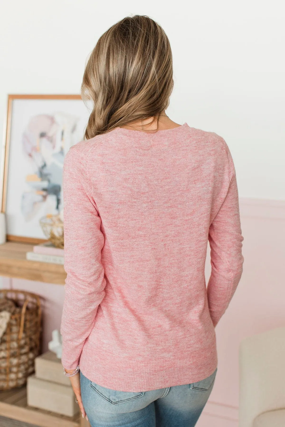 Easy To Remember Lightweight Sweater- Pink