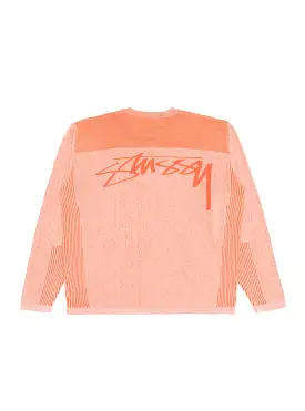 Engineered Panel Sweater Orange